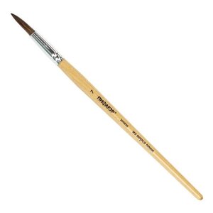 Кисть Пифагор пони №7 круглая, укороченная ручка 200836, 180 шт., дерево