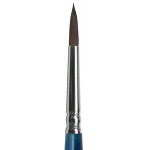 Кисть Roubloff premium белка круглая удлиненная ручка синяя короткая №10
