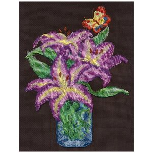 Klart Набор для вышивания бисером Королевские лилии 18 x 23 см (8-090)