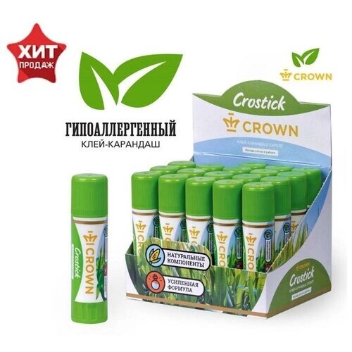 Клeй-карандаш 15 г Crown Expert , 1 шт. от компании М.Видео - фото 1