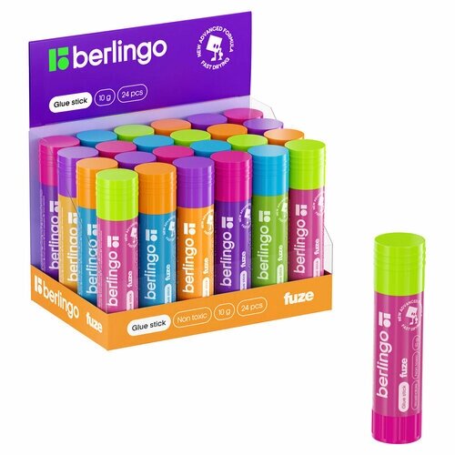Клей-карандаш Berlingo "Fuze", 10г, ПВП, 5 штук от компании М.Видео - фото 1
