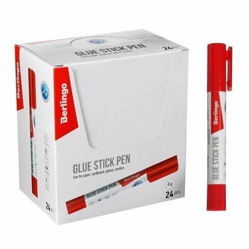 Клей-карандаш PVP 6 г Berlingo Ultra (комплект из 24 шт) от компании М.Видео - фото 1
