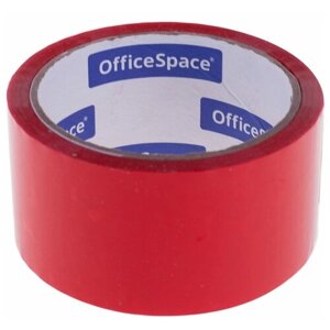Клейкая лента (скотч) упаковочная OfficeSpace (48мм x 40м, 45мкм, красная) (КЛ_6288)