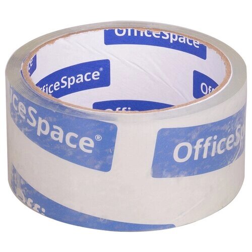 Клейкая лента упаковочная OfficeSpace, 48мм*40м, 38мкм, крист. чистая, ШК, 3 штуки от компании М.Видео - фото 1
