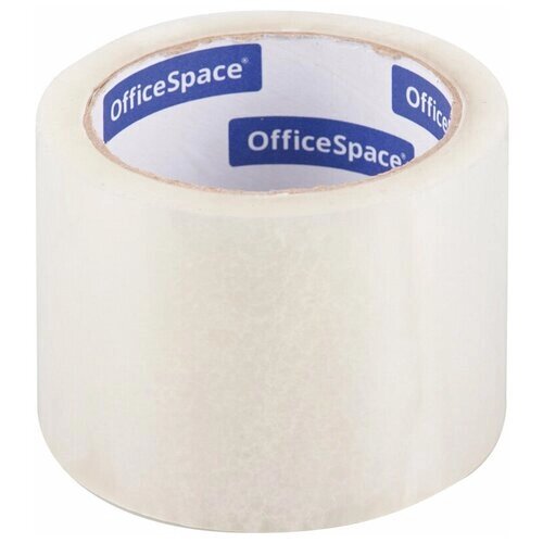 Клейкая лента упаковочная OfficeSpace, 72мм*66м, 40мкм, прозрачная, ШК (арт. 255778) от компании М.Видео - фото 1