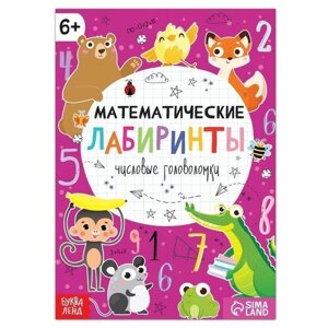 Книга Математические лабиринты, 20 стр, от 6 лет