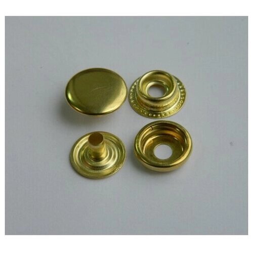Кнопка №61 (О-образная) 15 мм, сталь (цвет золото), 72 шт от компании М.Видео - фото 1