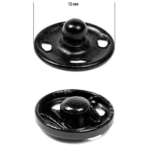 Кнопка пришивная TBY-SBI 12 мм цв. черный уп. 288шт от компании М.Видео - фото 1