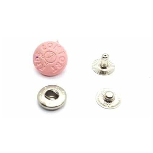 Кнопка с пластиковой крышкой KIDS COMFORT 15 мм №54 (уп. 20 шт) цв. Розовый ProKnopka от компании М.Видео - фото 1
