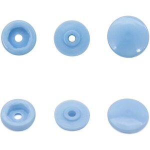 Кнопка трикотажная 12,5/10мм пластик (уп. 100шт) NEW STAR (168 голубой)