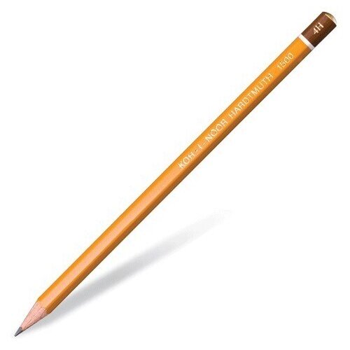 KOH-I-NOOR Чернографитный карандаш 1500 1 шт (150004H01170) Желтый от компании М.Видео - фото 1