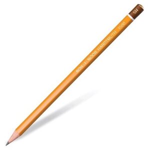 KOH-I-NOOR Чернографитный карандаш 1500 1 шт (150005H01170) желтый