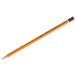KOH-I-NOOR Чернографитный карандаш 1500 2B, 1 шт., 150002B01170RU желтый