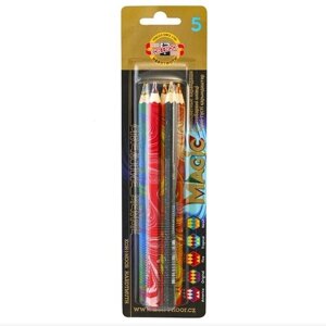 KOH-I-NOOR набор цветных карандашей Magic, 5 шт (3406) разноцветный