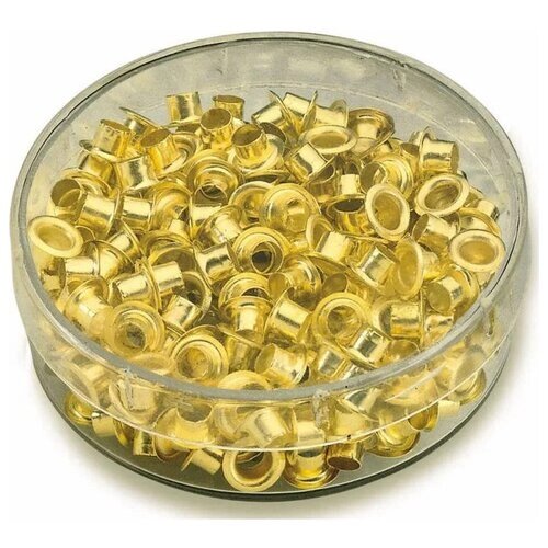Кольца люверсы Piccolo 5 мм золото 250 колец от компании М.Видео - фото 1