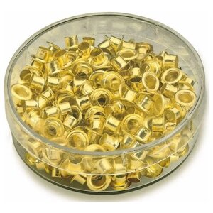 Кольца люверсы Piccolo 5 мм золото 250 колец