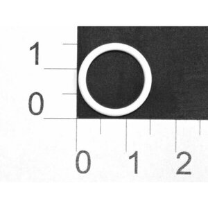 Кольцо для бюстгальтера металл 1200В белый крашенный d12мм (уп. 50 шт.) Proknopka