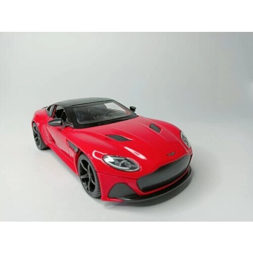 Коллекционная машинка игрушка металлическая Aston Martin DieCast для мальчиков масштабная модель 1:24 красная от компании М.Видео - фото 1