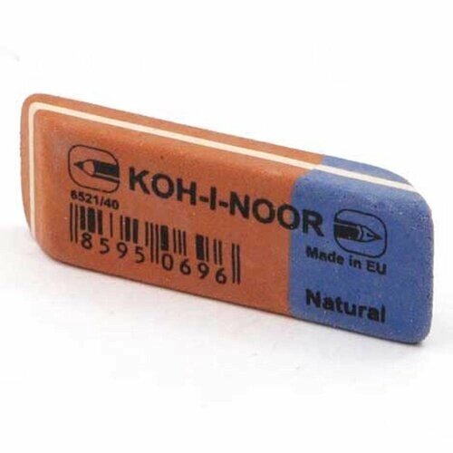 Комбинированный универсальный ластик KOH-I-NOOR 6521/40, цена за 2 шт. от компании М.Видео - фото 1