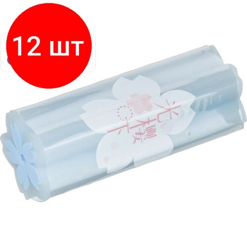 Комплект 12 штук, Ластик Deli Sakura 71136 22х22х55 мм эко ПВХ ассорти от компании М.Видео - фото 1