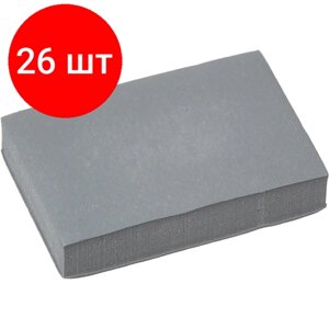 Комплект 26 штук, Ластик-клячка KOH-I-NOOR EXTRA SOFT 6427, серый, пластик. футляр