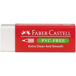 Комплект 34 шт, Ластик Faber-Castell "PVC-free", прямоугольный, картонный футляр, в пленке, 63*22*11мм