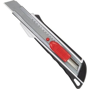 Комплект 5 штук, Нож универсальный Attache Selection 18мм, метал. напр, пласт. корпус, Auto lock