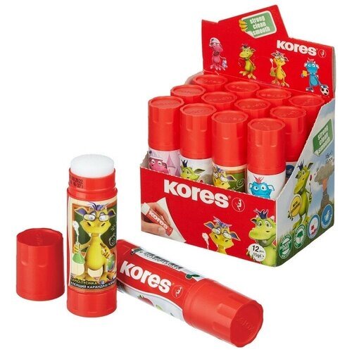 Комплект 50 штук, Клей-карандаш школьный 15г KORES GluKIDS 13502 от компании М.Видео - фото 1