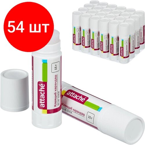 Комплект 54 штук, Клей-карандаш 15г ATTACHE 'EXTRA' 15534 от компании М.Видео - фото 1