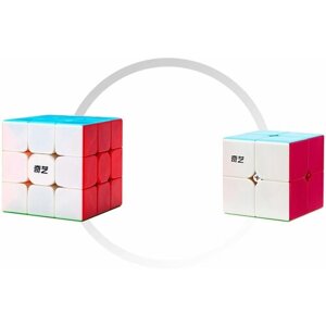 Комплект кубик Рубика для новичка QiYi (MofangGe) Warrior S 3x3x3 + Qidi S 2x2, color