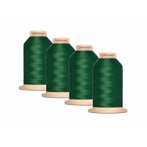 Комплект нитей для оверлока Gutermann Tera 180, 4 бобины х 2000 м, цвет 237 зеленый