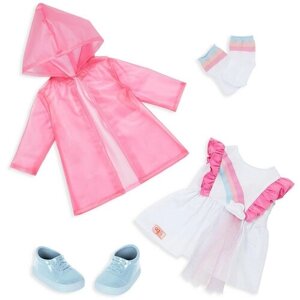 Комплект одежды для куклы Our generation "Радуга" с дождевиком