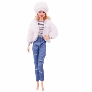 Комплект одежды для кукол 29 см /болеро, комбинезон, шапка