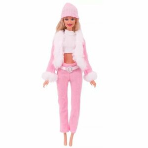 Комплект одежды для кукол 29 см /топ, пиджак, брюки, шапка