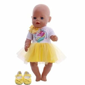 Комплект одежды для кукол 38-42 см /Платье и обувь