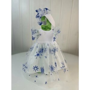 Комплект одежды для кукол "Льдинка"платье, бант (на куклу 40 см, обхват талии 18-19 см), арт. 58