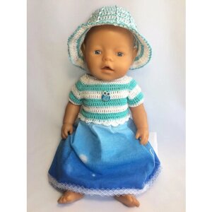 Комплект одежды для кукол «MiniFormy»Летний"2 изделия). Рост 43-45 см. (Бэби Бон)