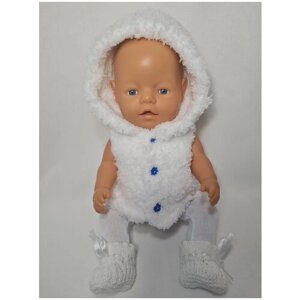 Комплект одежды для кукол «MiniFormy»Снежное облачко»3 изделия). Рост 42-43 см. (Бэби Бон, Куклы, Пупсы)