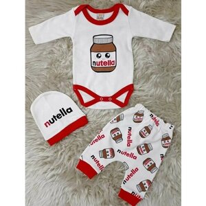Комплект одежды для новорожденного с принтом " Nutella'