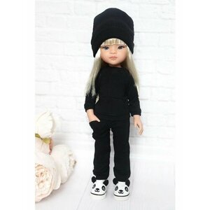Комплект одежды и обуви для кукол Paola Reina 32 см, черный, белый
