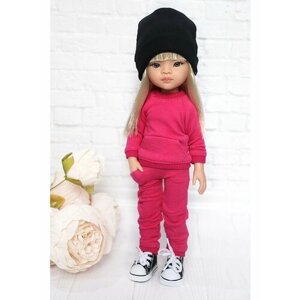 Комплект одежды и обуви для кукол Paola Reina 32 см, черный, фуксия