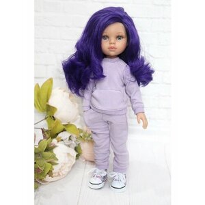 Комплект одежды и обуви для кукол Paola Reina 32 см, лиловый, голубой, фуксия