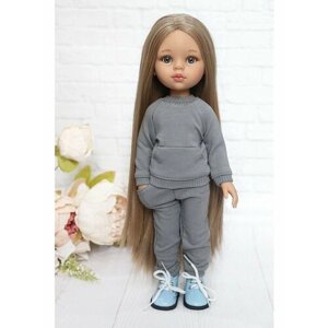 Комплект одежды и обуви для кукол Paola Reina 32 см, серый, голубой