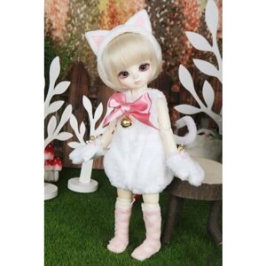 Комплект одежды Luts Jingle Kitty White (Котенок-Звоночек для кукол БЖД Латс 26 см)
