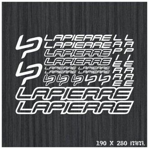 Комплект стикеров на велосипед "LAPIERRE 3", красный