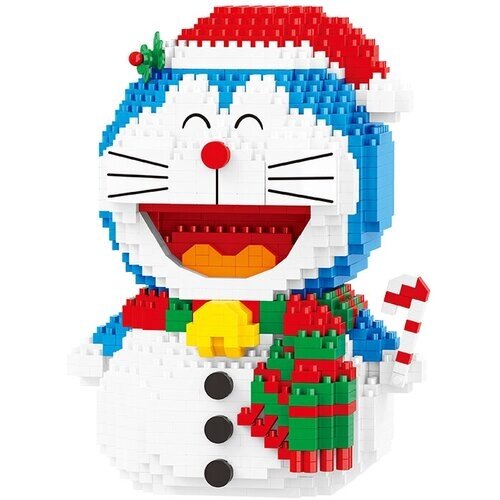 Конструктор 3D из миниблоков Balody Doraemon котик снеговик С новым годом 1079 элементов - BA16300 от компании М.Видео - фото 1