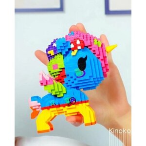 Конструктор 3D из миниблоков Balody Tokidoki Единорог Киноко грибочек 897 деталей