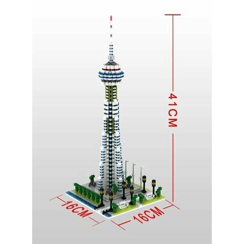 Конструктор 3Д из миниблоков RTOY Башня Си-Эн Тауэр Канада, 1694 деталей - YZ060 от компании М.Видео - фото 1