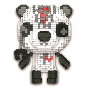 Конструктор 3D из миниблоков RTOY Любимые игрушки Потрепанный Мишка Тедди белый 1300 элементов - JM8841