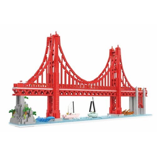 Конструктор 3D из миниблоков RTOY Любимые места мост Золотые Ворота 7200 элементов - JM20804 от компании М.Видео - фото 1